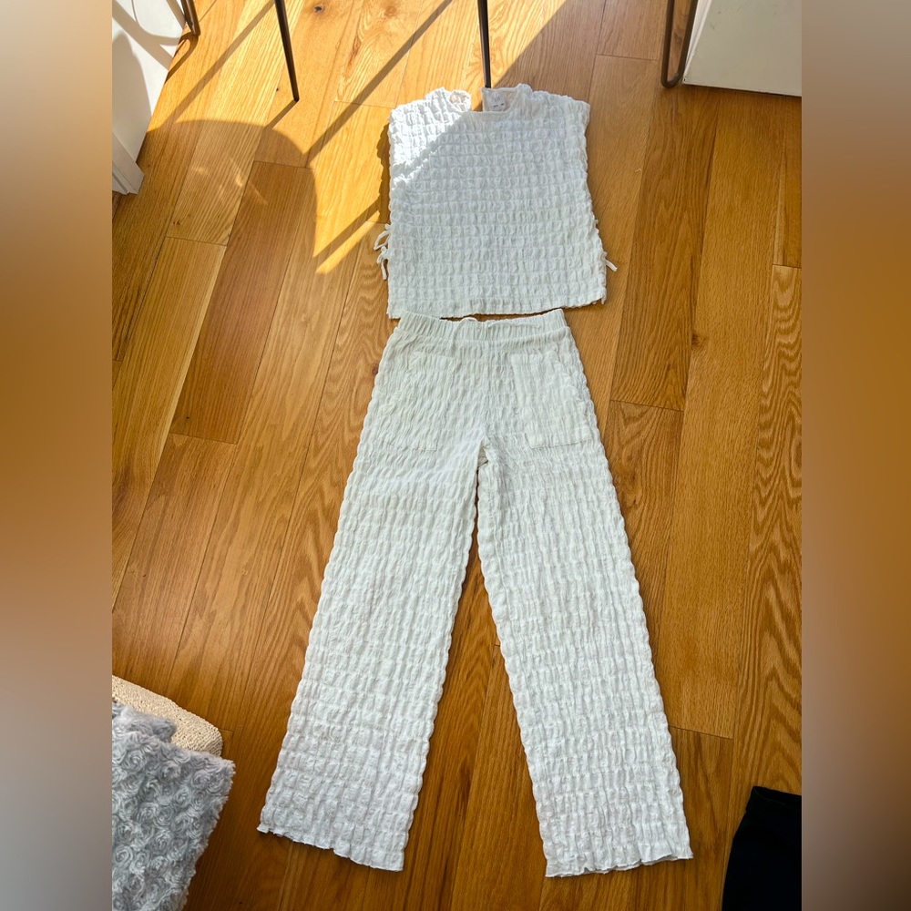 ZARA KIDS WHITE MATCHING SET- size 13-14 CM 164